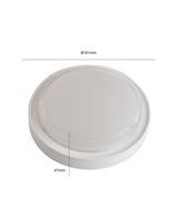 IPERLUX LED PLAFONIERA OVALE BIANCA IP65 12W 3CCT 1200LM