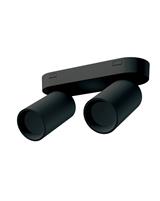 IPERLUX LED PORTA FARETTO ORIENTABILE NERO 2XGU10