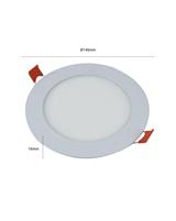 IPERLUX LED PANNELLO 9W INCASSO ROTONDO 3CCT SLIM