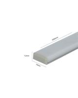 IPERLUX LED PROFILO ALLUMINIO SILVER COVER OPALE