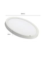 IPERLUX LED PLAFONIERA ROTONDA BIANCA IP40 32W 3CCT 3400LM