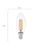 IPERLUX LED OLIVA E14 FILAMENTO CHIARA  6W