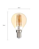 IPERLUX LED SFERA E14 FILAMENTO AMBRATA 6W