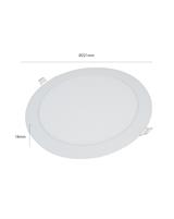 IPERLUX LED PANNELLO INCASSO ROTONDO 18W
