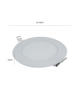 IPERLUX LED PANNELLO INCASSO ROTONDO 6W