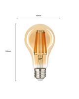 IPERLUX LED GOCCIA E27 FILAMENTO AMBRATA 10W