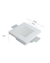 IPERLUX LED SUPPORTO IN GESSO GU10 VETTRIANO