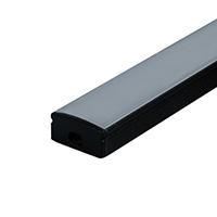 IPERLUX LED PROFILO ALLUMINIO NERO COVER OPALE