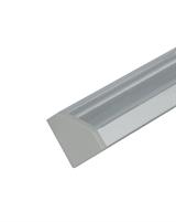 IPERLUX LED PROFILO ALLUM. ANGOLARE SILVER COVER TRASPARENTE