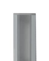IPERLUX LED PROFILO ALLUM. ANGOLARE SILVER COVER TRASPARENTE
